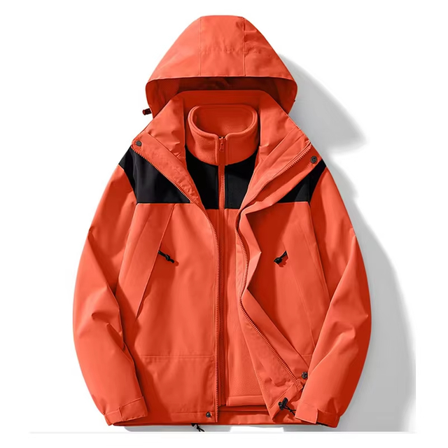 Modelos explosivos unisex 3in1 chaqueta al aire libre impermeable invernal de invierno forrado con caminata caliente a prueba de viento