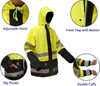 OEM Raincoat impermeable a los hombres y mujeres pesadas para hombres y femeninas de alta visibilidad reflectante chaqueta de impermeable