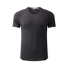 Camisetas de secado rápido de seda para hombres | Manga corta de malla estirada | Ropa deportiva de cuello redondo suelto al por mayor