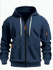 Sudadera con sudadera con cremallera para hombres