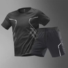 Nuevos trajes deportivos para hombres de tendencia con trajes deportivos de dos piezas de bolsillo