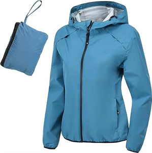 Ciclismo impermeable para mujeres Ciclismo Ligero con capucha con capucha para caminatas al aire libre.