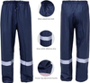 Viento para hombres y pantalones de lluvia de impermeabilidad impermeable con cinta de lluvia con cinta altamente reflectante