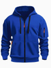 Sudadera con sudadera con cremallera para hombres