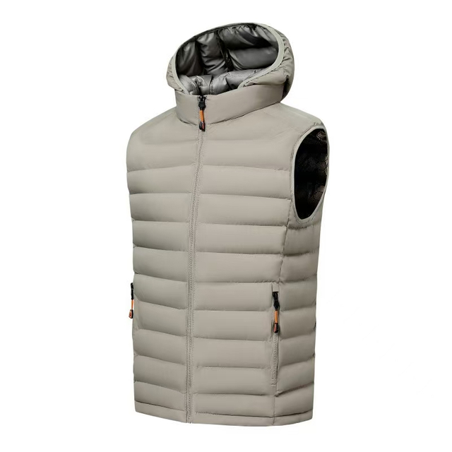 Chaleco de invierno chaleco acolchado clásico clásico 100% nylon calientes hombres chaleco para hombres