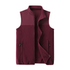Moda Contraste Color Casual Polyéster Hombres Soft Vest Vest Micro -Fleece Gilet For Men Outdoor Chaqueta
