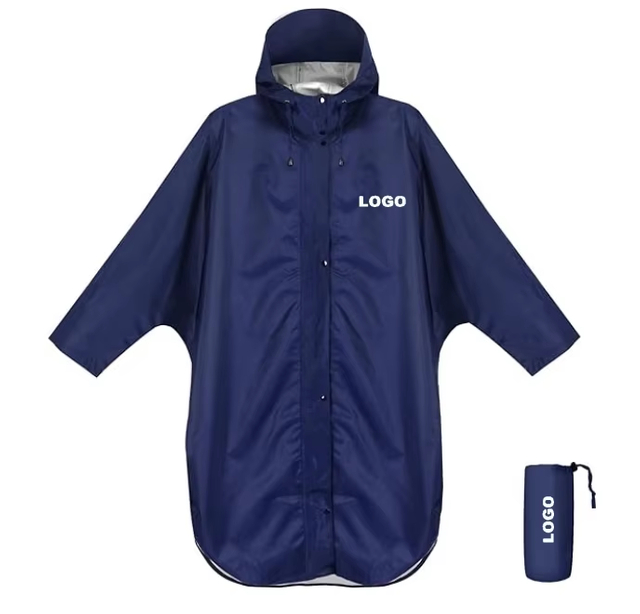 Hot Style Long -Lightwight -Wind Wind Water Waterproy Poncho Rain impermeable con capucha y mangas para mujeres y hombres