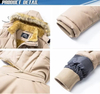 Chaqueta de parka de invierno de moda de moda personalizada con capucha a prueba de agua a prueba de viento en espesor de esquí en espesas