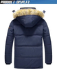 Chaqueta de parka de invierno de moda de moda personalizada con capucha a prueba de agua a prueba de viento en espesor de esquí en espesas