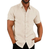 Buen placer elástico transpirable camisa de trabajo de hombres elegante
