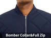 Chaqueta bomber masculina de invierno otoño acolchado chaqueta acolchada abrigo piloto acolchado