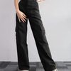 Nuevo tendencia Pantalones de carga Damas Mujer de pantalones casuales con bolsillo