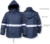 Viento para hombres y pantalones de lluvia de impermeabilidad impermeable con cinta de lluvia con cinta altamente reflectante